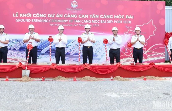 Khởi công cảng cạn Tân Cảng Mộc Bài gần biên giới Việt Nam-Campuchia