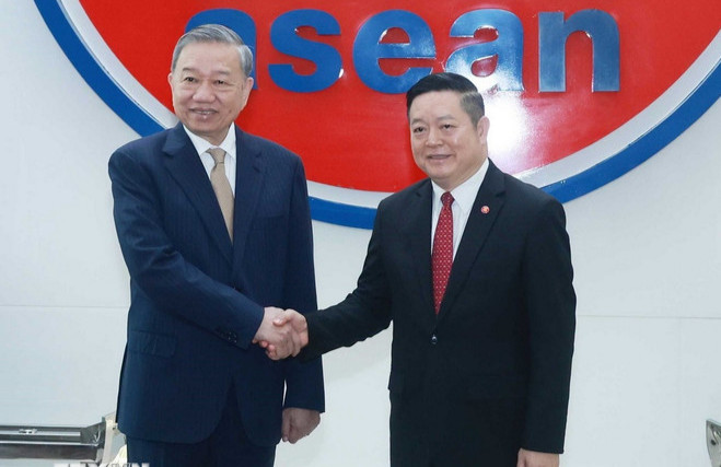 Tổng Bí thư Tô Lâm thăm chính thức Ban Thư ký ASEAN