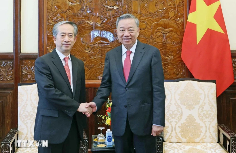 Chủ tịch nước Tô Lâm tiếp Đại sứ Trung Quốc tại Việt Nam Hùng Ba