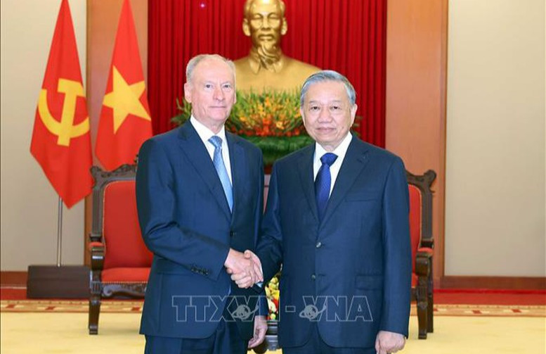   Tổng Bí thư Tô Lâm tiếp Trợ lý Tổng thống Nga, Chủ tịch Hội đồng Biển Liên bang Nga Nikolai Patrusev