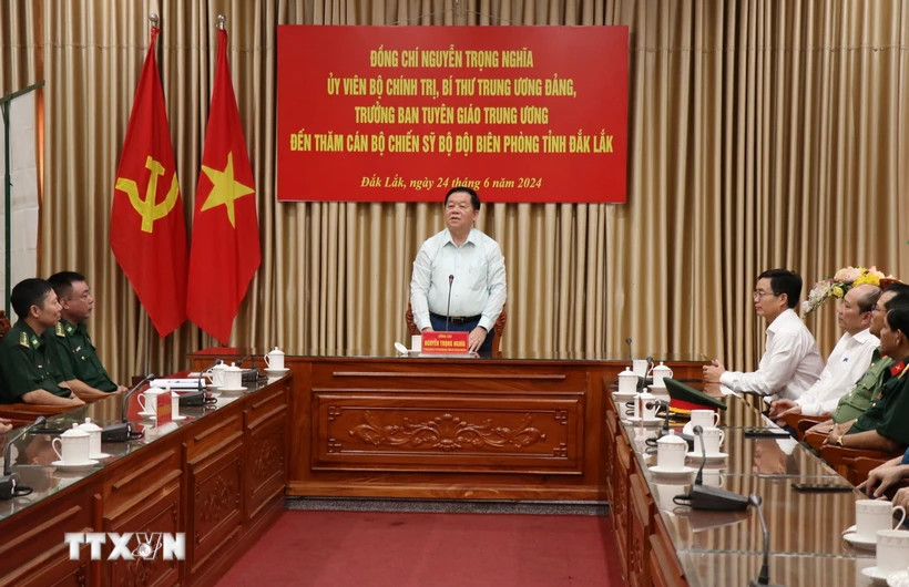 Đoàn Ban Tuyên giáo Trung ương thăm Bộ Chỉ huy Bộ đội Biên phòng tỉnh Đắk Lắk