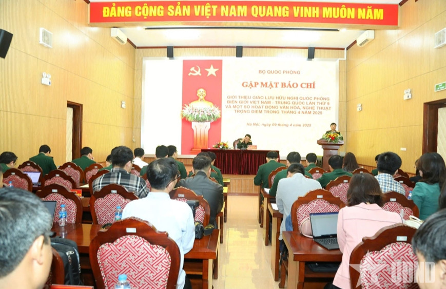 Giao lưu hữu nghị quốc phòng biên giới Việt Nam-Trung Quốc lần thứ 9 sẽ diễn ra từ 16-17/4