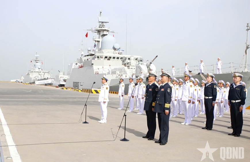 Hải quân Việt Nam - Trung Quốc bắt đầu tuần tra liên hợp trên vùng biển vịnh Bắc Bộ lần thứ 38