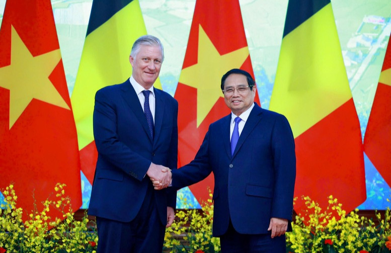 Thủ tướng Chính phủ Phạm Minh Chính hội kiến Nhà Vua Vương quốc Bỉ Philippe