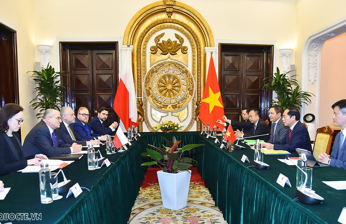 Bộ trưởng Ngoại giao Bùi Thanh Sơn hội đàm với Bộ trưởng Ngoại giao Cộng hòa Ba Lan Zbigniew Rau
