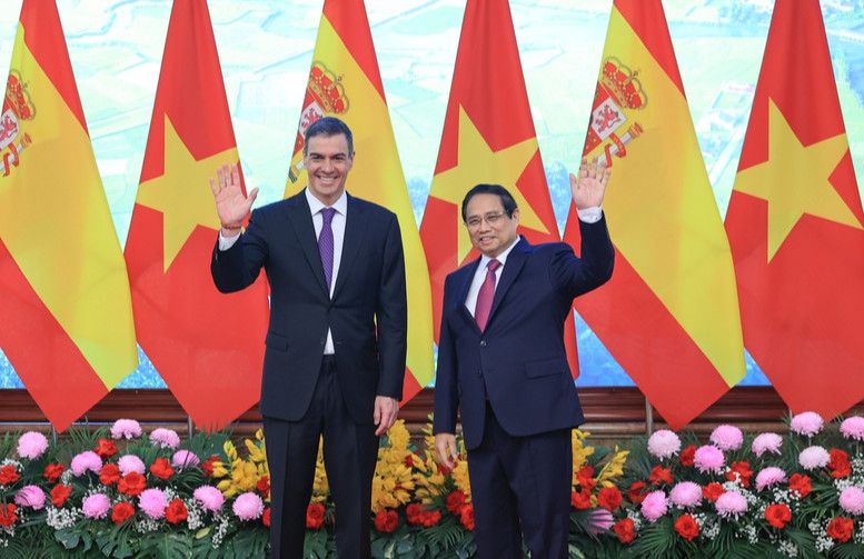 Tuyên bố chung về kết quả chuyến thăm chính thức Việt Nam của Thủ tướng Tây Ban Nha Pedro Sánchez
