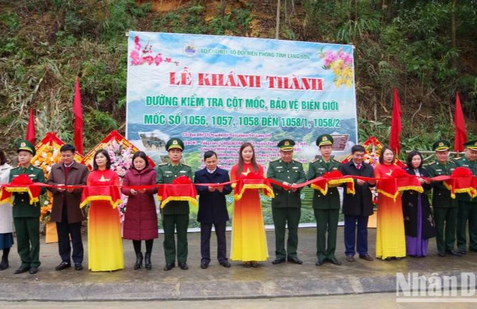 Khánh thành đường kiểm tra cột mốc, bảo vệ biên giới ở Lạng Sơn